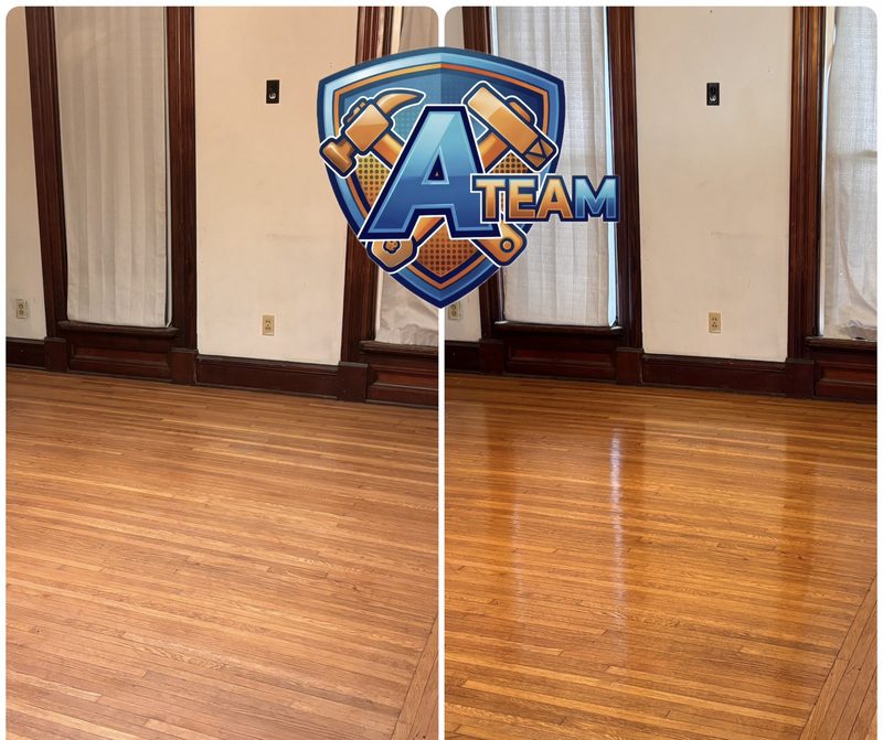 Hardwood floor refinishing before and after β shine restored